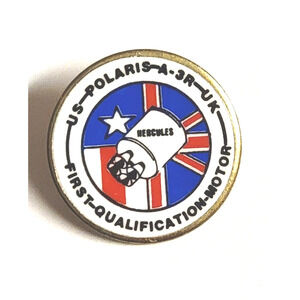 Vintage Hercules Polaris-A-3R 1st Qualification Motor US - UK - Lapel Pin